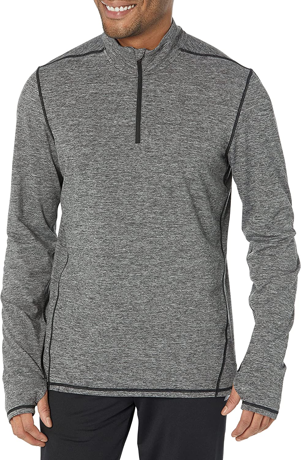 Essentials Men's Tech Stretch Quarter-Zip Shirt - Image 6